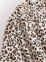 Bohemian High-Low Dress – “Savanna Rose” Leopard Print Tie-Waist Backless Boho Dress