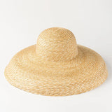 Boho Sun Beach Hat - Hepburn Wheat Straw Basin Hat