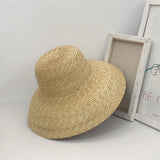 Boho Panama Hat - French Hepburn Wheat Straw Hat
