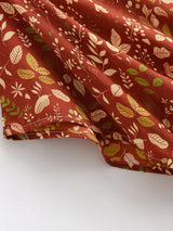 Amber Garden brown floral maxi dress detail