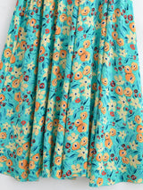 Coastal Reverie high-low dress product view and fabric detail