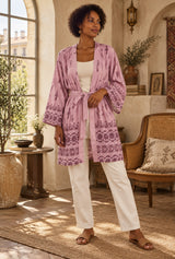 Dreamcatcher Lilac kimono robe editorial hero