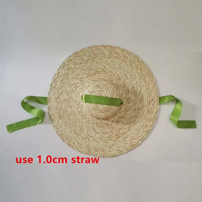 Boho Hat, Sun Beach Hat, Wide Brim Straw Hat, Retro Hat Bella, in Red, Blue, Pink and Black