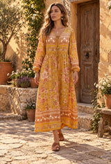 Marigold Reverie yellow floral editorial cover