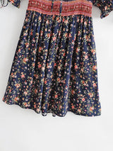 Meadow Serenade floral mini dress product view and detail