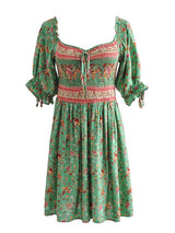 Meadow Serenade floral mini dress product view and detail
