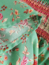 Meadow Serenade floral mini dress product view and detail