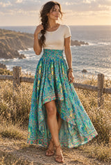 Ocean Nomad paisley maxi skirt editorial hero