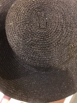 01901-hh7270 new summer natural  grass  handmade balck ribbon fedoras  cap men women holiday leisure beach  hat