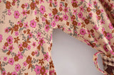 Rosewood Escape pink floral kimono robe product view and detail