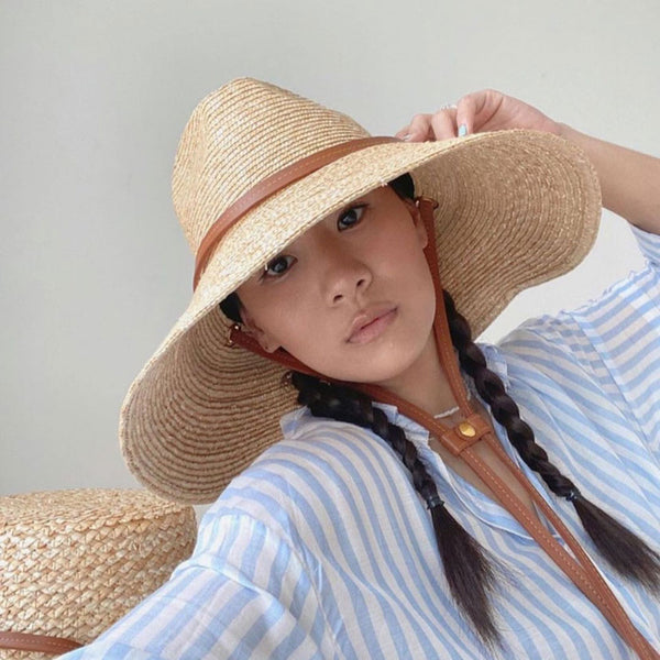 Boho Hat, Sun Hat,Beach Hat, Straw Hat, Brown Studio – Wild  display picture 1