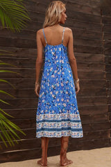 Mini Dress, Boho Dress, Strappy Sundress, Blue Gypso - Wild Rose Boho