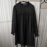Boho Mini Dress Tunic Dress, Willow in Black