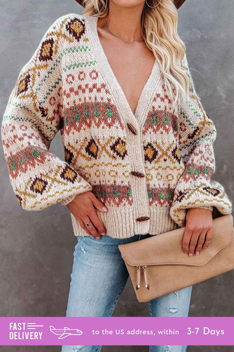 Boho Cardigan Hippie Chunky Knitted Cardigan Cove Fast Shipping Wild Rose Boho