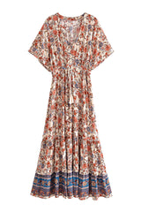 Midi Dress, Boho Dress, Sundress, Desert Arabian Jasmine