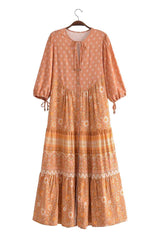 Boho Maxi Dress, Sundress, Dustry Romani Eulalie