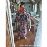 Boho Robe, Kimono Robe, Pink Night Blooming - Wild Rose Boho