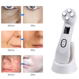 Wrinkle Reduction Device, 5-in-1 Facial Massager, High-Frequency LED Skin Care Tool, Boho Beauty Gadgets