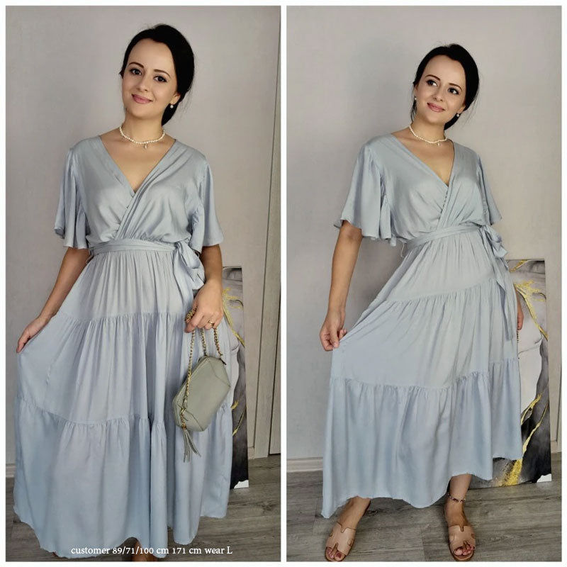 Boho Maxi Dress, Sundress, Kiara in Royal Blue