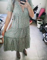 Maxi Dress, Boho Dress, Sundress, Serenity in Green - Wild Rose Boho