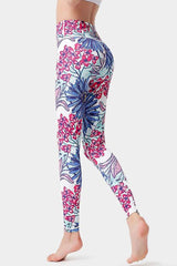 Yoga Legging, Yoga Pants, Boho Legging, Tight with Pocket Lilac in White