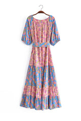 Boho Maxi Dress - Sundress - Sierra Sea Rose - Bohemian Style - Flowy Summer Dress