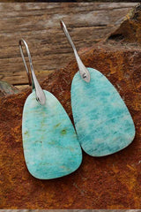 Boho Earrings, Dangle Earrings,  Mint Amazonite