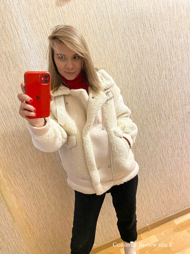 Boho Winter Coat, Fur Coat, Faux Fox Fur, for the love of White