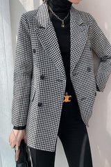 Boho Autumn Blazer, Vintage Plaid Blazer Wren