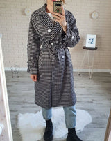 Boho Autumn Coat, Vintage Plaid Coat Stella