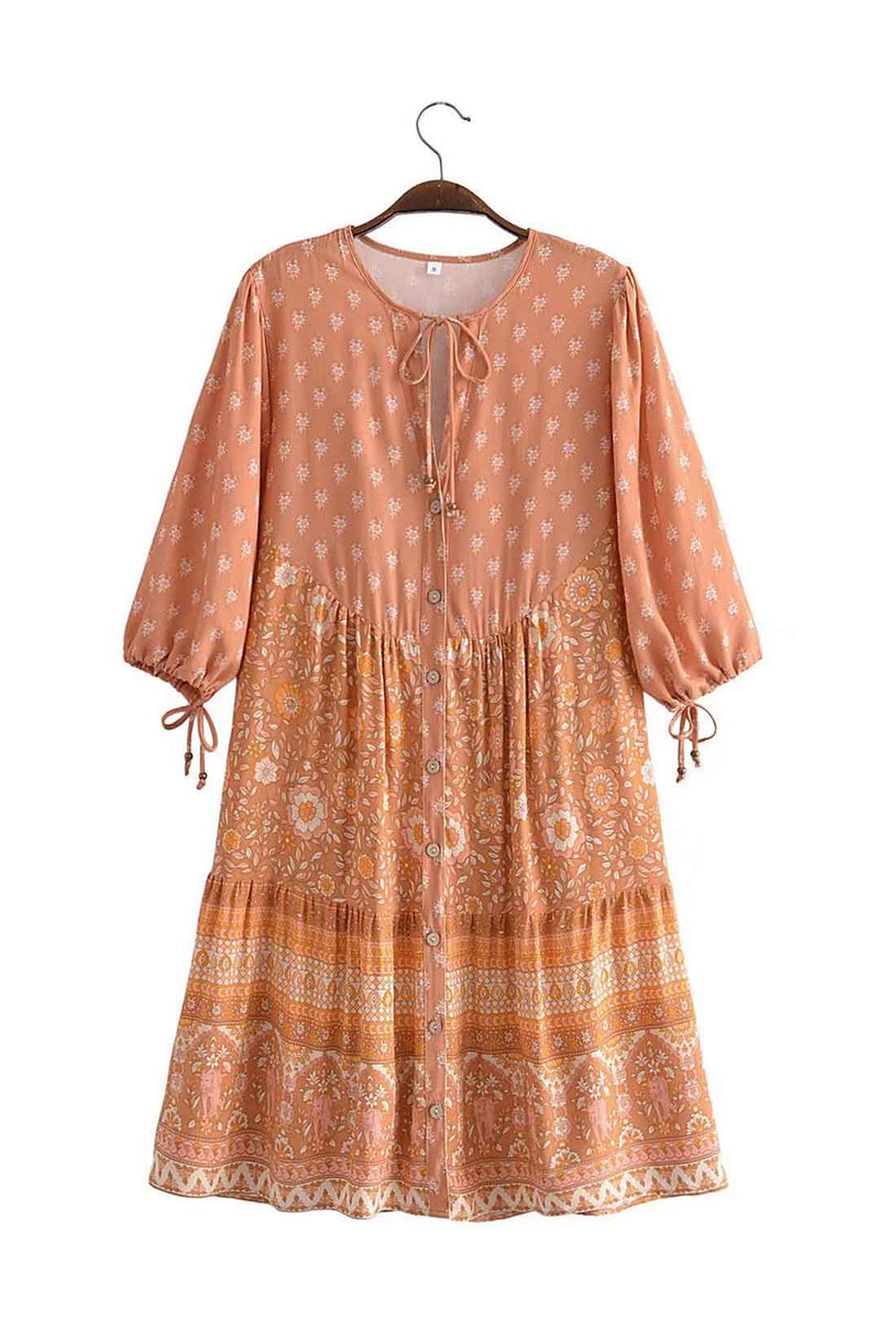 Boho Mini Dress Tunic Dress, Sundress, Dustry Romani Eulalie