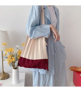 Boho Bag, Eco Tote Bags, Crochet Tote, Knitted Shopper Handbags, Pleated Bags in 6 colors