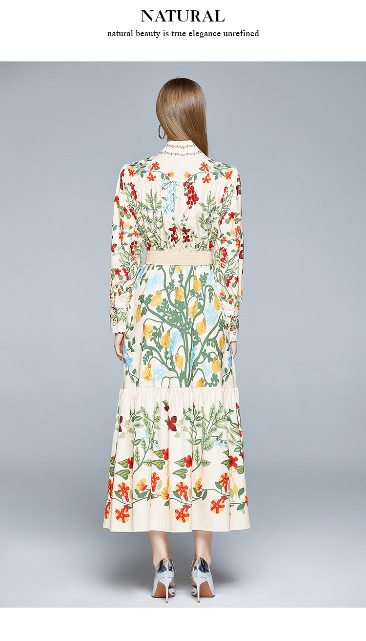 Vintage Dress, Boho Maxi Dress, Gown, Iovry Victoria Flower Garden