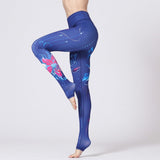 Yoga Legging, Yoga Pants, Boho Legging, Printed Tight, Blue Water