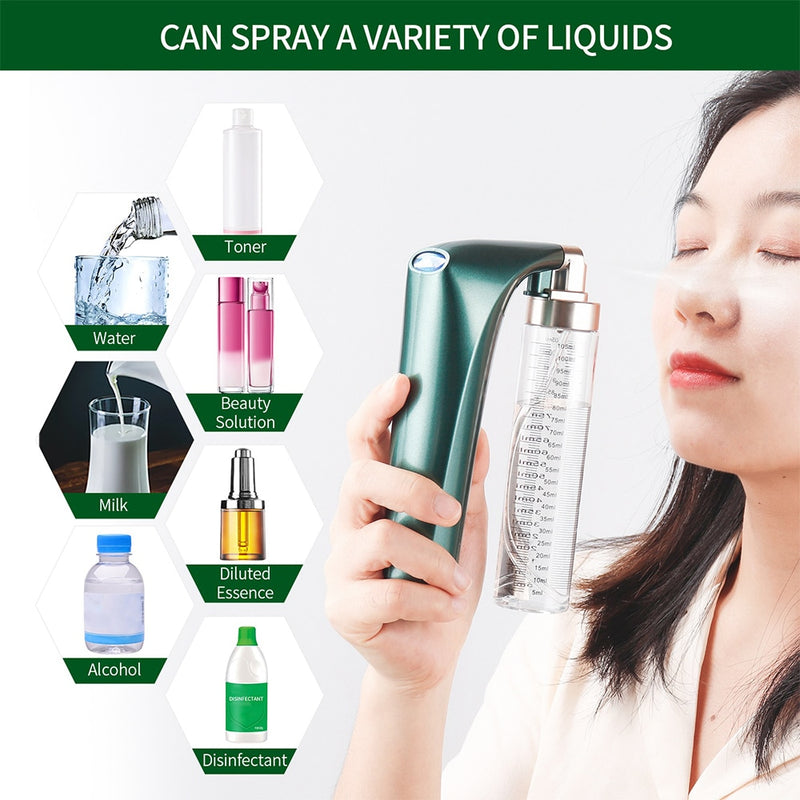 Water Skin Boost Portable Airbrush, Oxygen Spa Treatment Mist, Fine Spray for Deep Cleansing and, Boho Beauty Gadgets