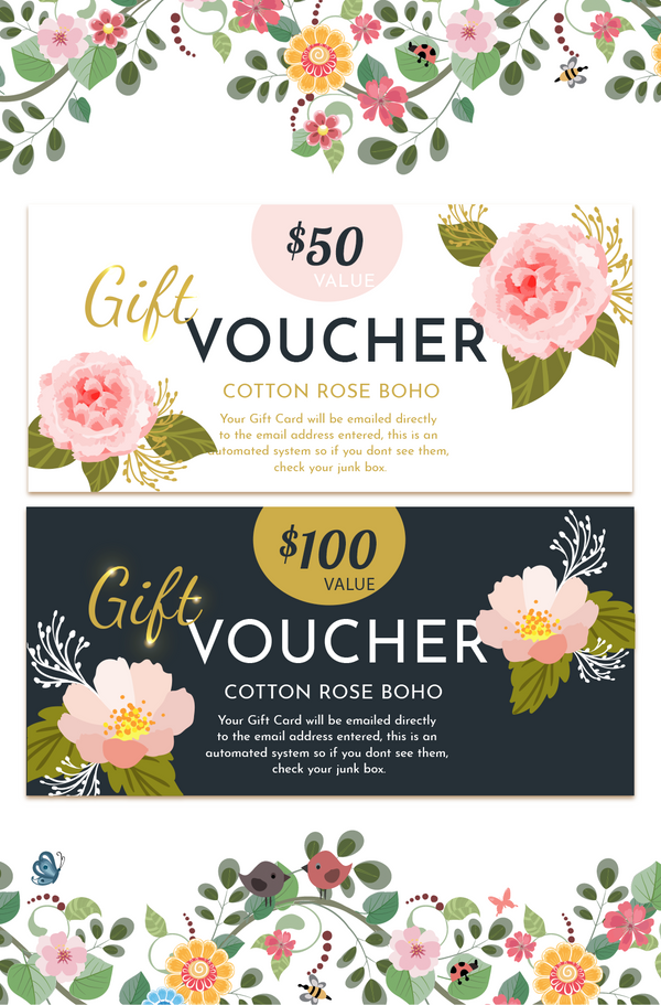 Wild Rose Boho Gift Card