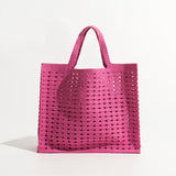 Boho Bag, Tote Bags, Crochet Tote Shopper Handbags in Pink, Blue, Black, Green