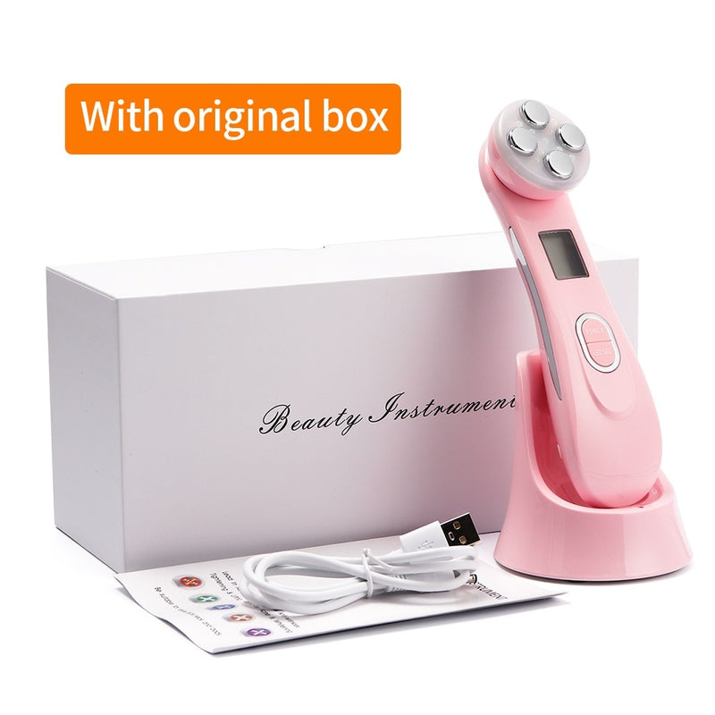 Facial Massager Low-Frequency Crescent Shaped Beauty Instrument V-Shaped  Face Wrinkle Removal Facial Muscle Stimulator