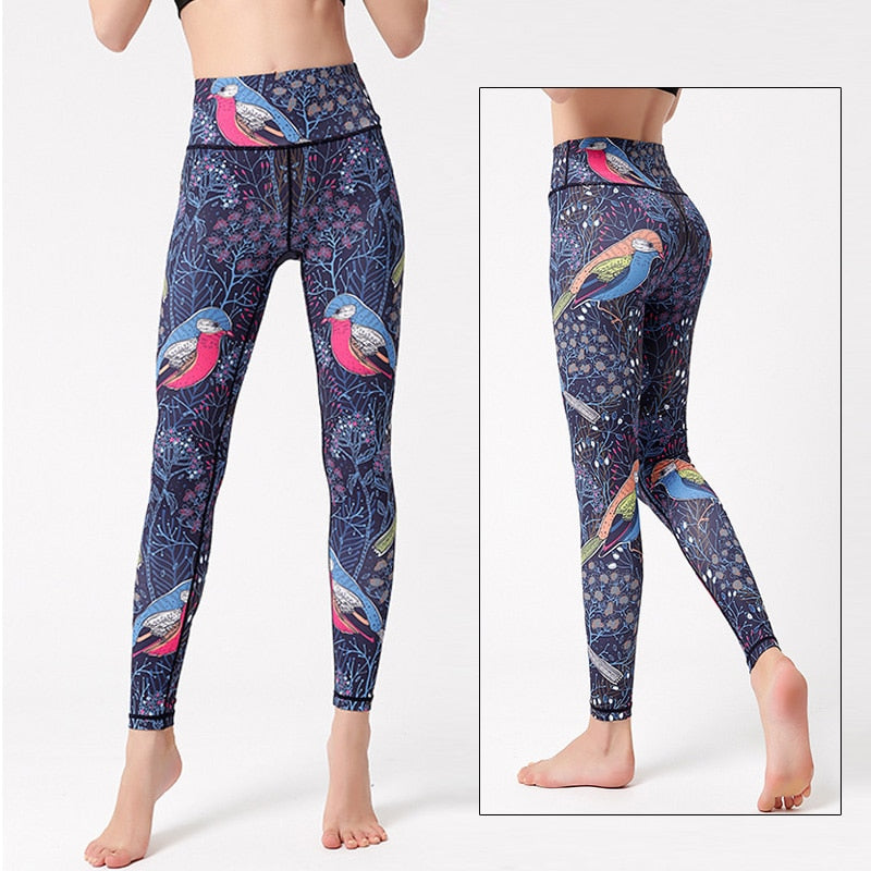 GuoChe Medium Turquoise Legging Yoga Pants for Women Stretchy