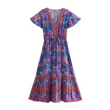 Boho Midi Dress, Sundress, Adrienne Theodosia