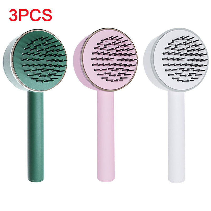 Self Cleaning Hair Brush, Hair Scalp Massage Comb, Kylo, Boho Beauty Gadgets, Fast Shipping