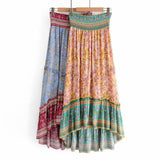 Boho Skirt, Maxi Skirt, Blue Aurelia - Wild Rose Boho