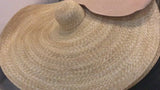 Boho Hat, Sun Hat, Beach Hat, Extra Large Wide Brim Straw Hat (45 cm)