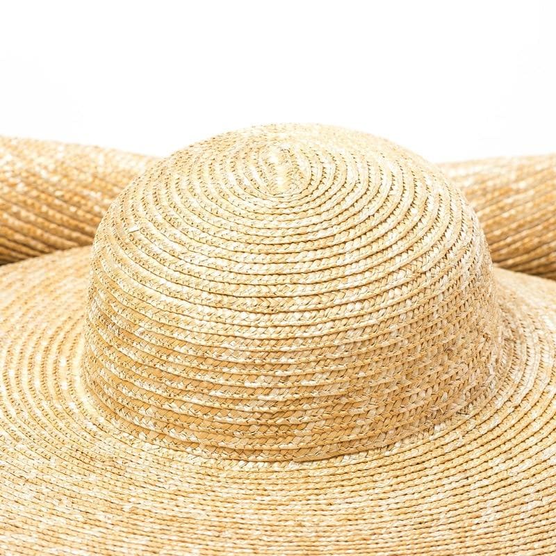 Boho Hat, Sun Hat, Beach Hat, Extra Large Wide Brim Straw Hat (45 cm) - Wild Rose Boho