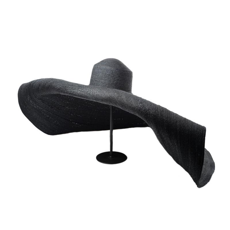 Black Hecho EN Mexico Print Straw Hat / Sun Hat / Wide Brim Summer Lif – R  & B Import