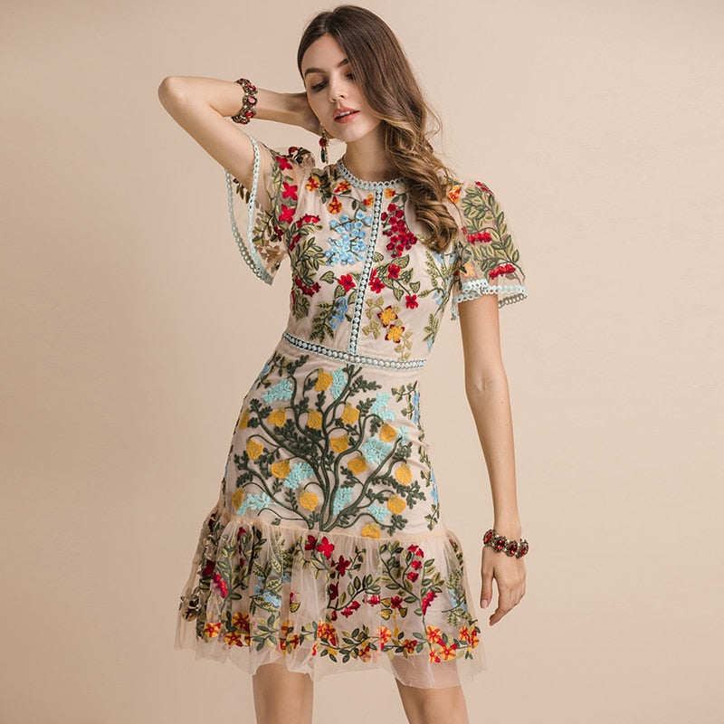 thml roonie embroidered dress THML: Forever Kind Of Cute White Embroidered Dress, X-Small - The Mint Julep Boutique