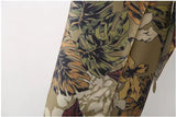 Boho Skirt, Maxi Wrap Skirt, Green Tropical - Wild Rose Boho