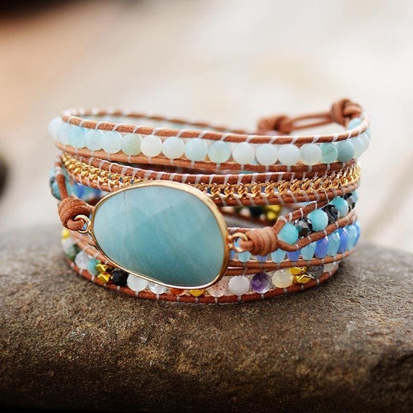  Blue Leather Bracelets For Women Inspirational Boho