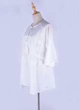 Mini Dress, Beach Dress, White Tunic Malisa - Wild Rose Boho