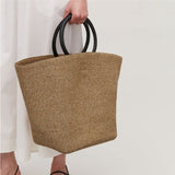Boho Bag, Woven Straw Handbag, Andres Bag - Wild Rose Boho